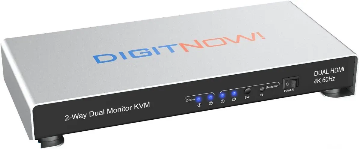 DIGITNOW Dual Monitor HDMI KVM Switch