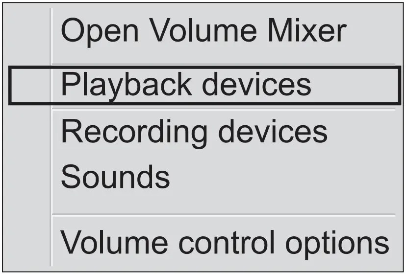 Sound card settings
