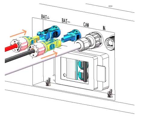 Power cable connection