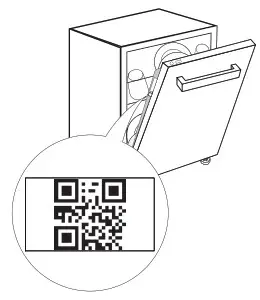 Indesit D2F HK26 Dishwasher - QR