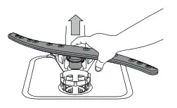 Indesit D2F HK26 Dishwasher - arm