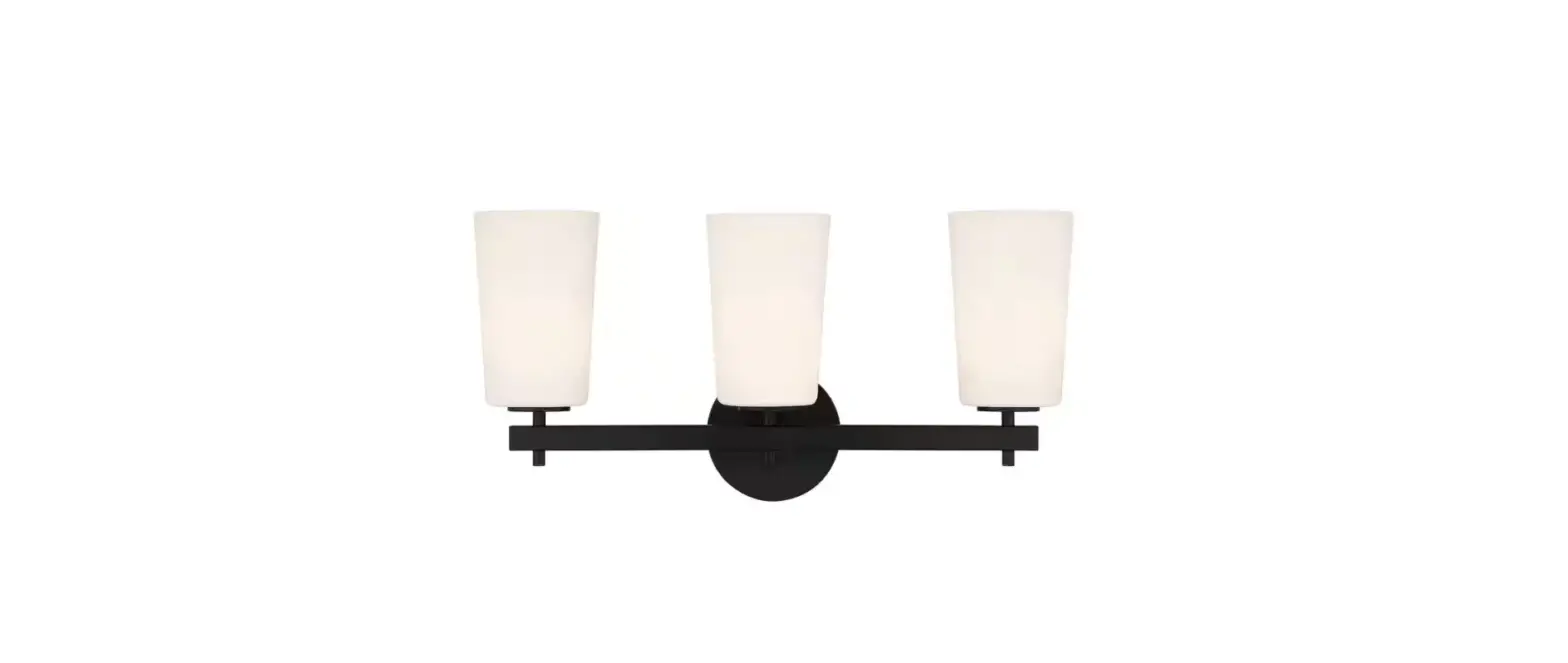 Crystorama Col-103-bk Colton 3 Light Black Wall Sconce Instruction Manual