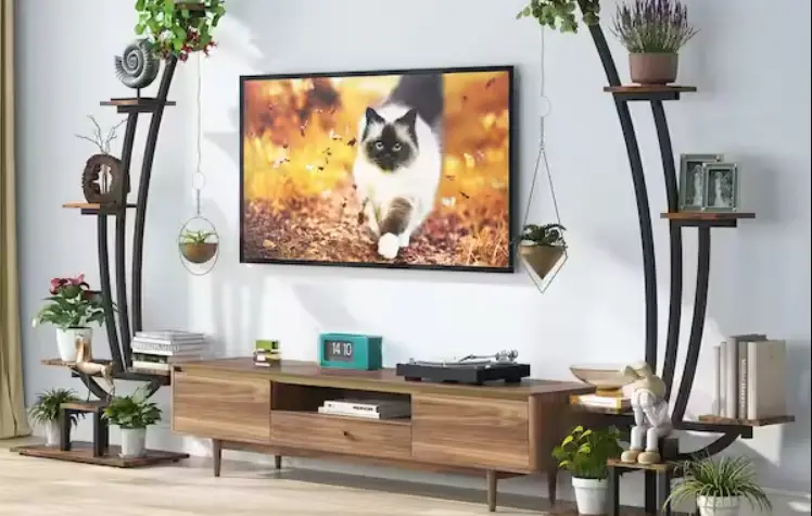 The Home Depot Bb-z013gx Ellston 59.8 Inch Rustic Brown 5-tier Indoor Plant Stand Flower Rack With 2-hooks Instruction Manual