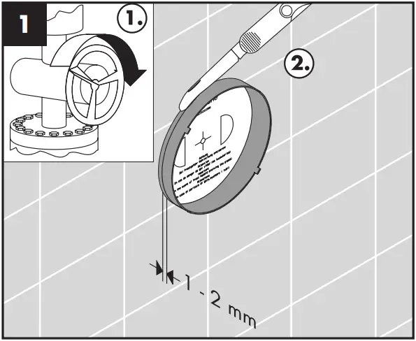 hansgrohe Concealed Highflow Thermostatic Faucet - Assembly 1