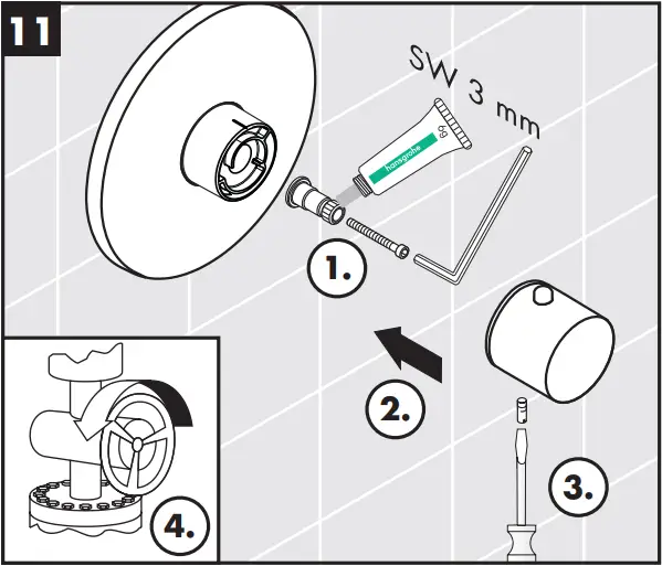 hansgrohe Concealed Highflow Thermostatic Faucet - Maintenance 11