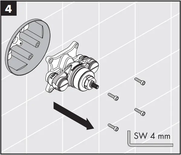 hansgrohe Concealed Highflow Thermostatic Faucet - Maintenance 4