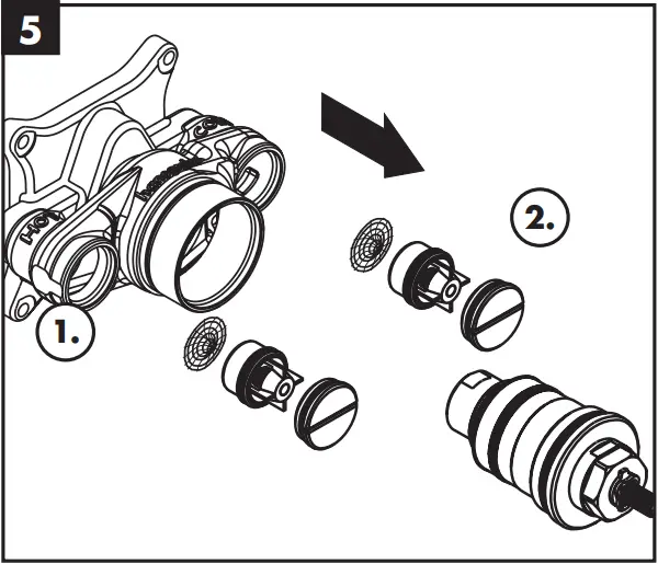 hansgrohe Concealed Highflow Thermostatic Faucet - Maintenance 5
