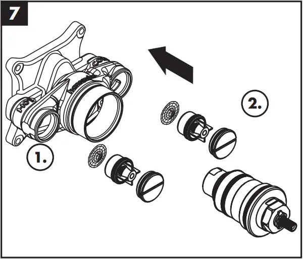 hansgrohe Concealed Highflow Thermostatic Faucet - Maintenance 7