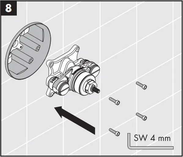 hansgrohe Concealed Highflow Thermostatic Faucet - Maintenance 8