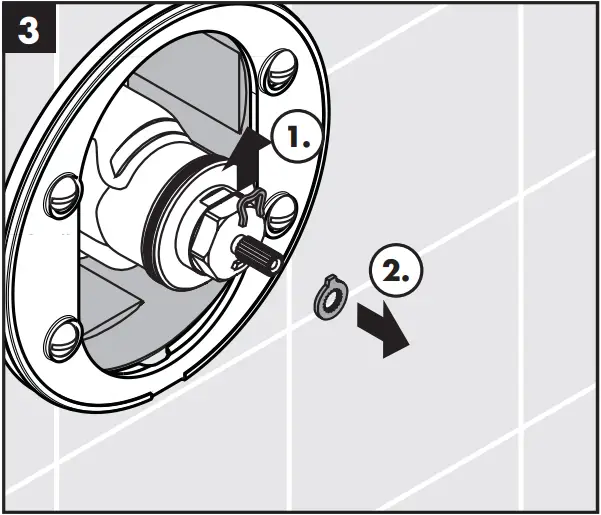 hansgrohe Concealed Highflow Thermostatic Faucet - Safety Function 3