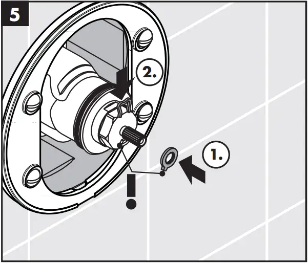 hansgrohe Concealed Highflow Thermostatic Faucet - Safety Function 5