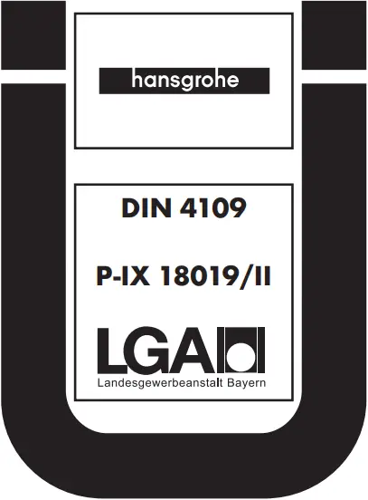 hansgrohe Concealed Highflow Thermostatic Faucet - Test certificate