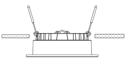 POWER-LITE DL12W-FR-CC-IP65 LED Fire Rated Downlight - cable1