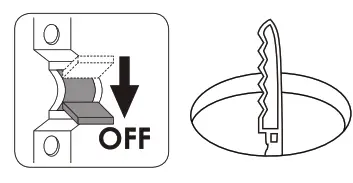 POWER-LITE DL12W-FR-CC-IP65 LED Fire Rated Downlight - drawing