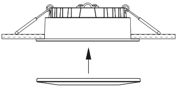 POWER-LITE DL12W-FR-CC-IP65 LED Fire Rated Downlight - drawing1