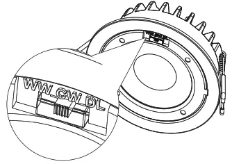 POWER-LITE DL12W-FR-CC-IP65 LED Fire Rated Downlight - drawing2