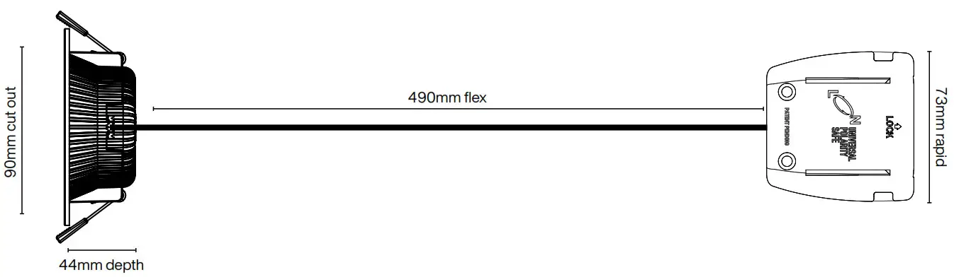 M-ELEC ML-MR8-M-RF 8W Multi LED Downlight - consumed
