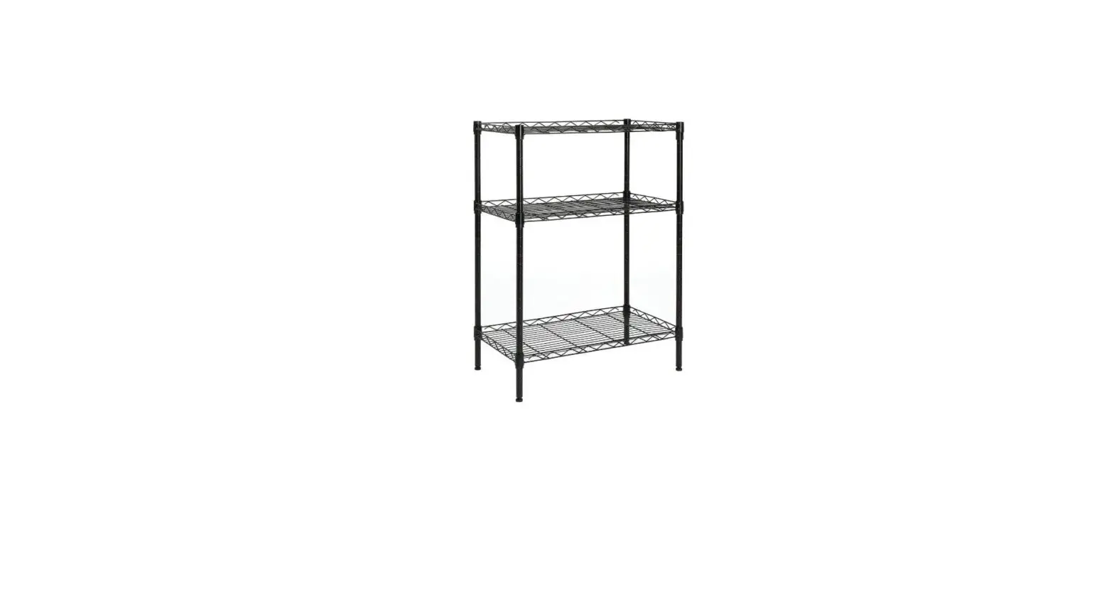 Efine Rl530c Chrome 3 Tier Carbon Steel Wire Garage Storage Shelving Unit Instruction Manual