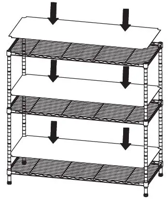 EFINE-RL530C-Chrome-3-Tier-Carbon-Steel-Wire-Garage-Storage-Shelving-Unit-FIG-7