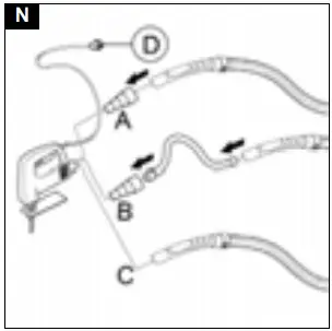 Connect Suction Hose The Adapter On Power Tool