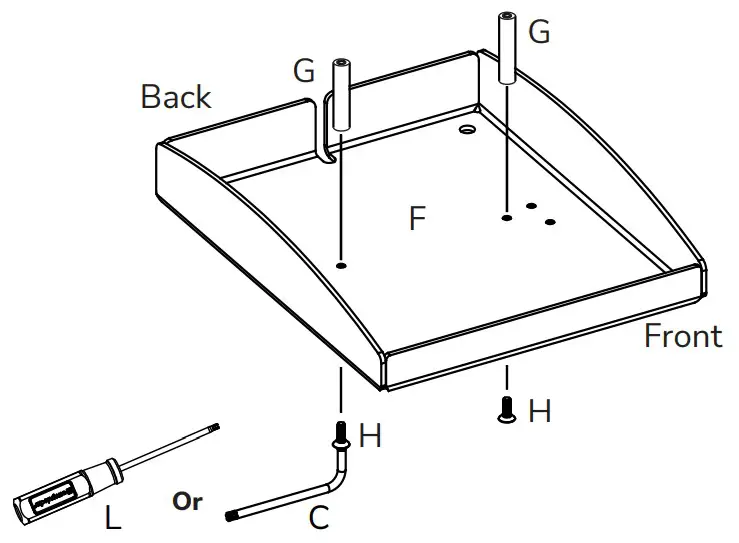 compulocks 140B Tablet Floor Stand - Assembly 1