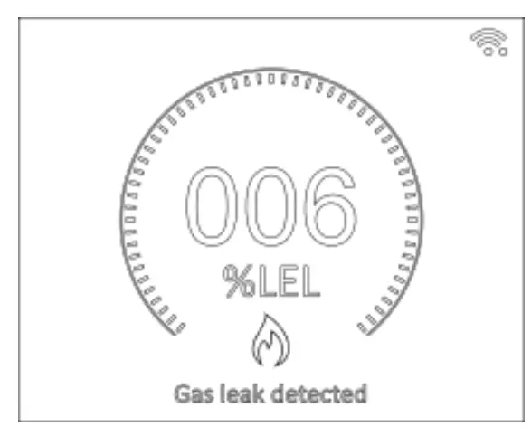 Gas leak alarm