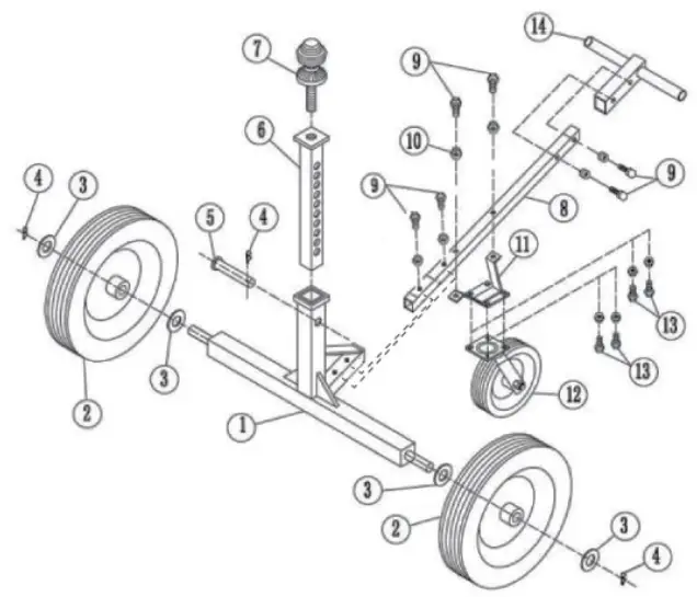 wiltec 62327 Trailer Dolly for Caravans-FIG1
