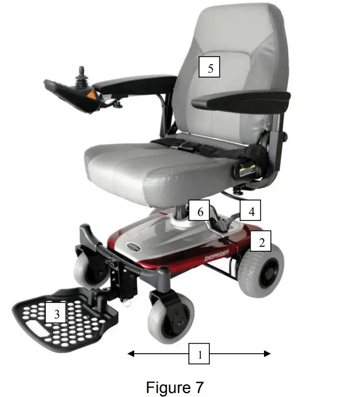 SHOPRIDER JIMMIE-UL8WPB Portable Powerchair - Powerchair