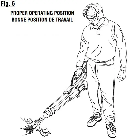 Operating the Blower