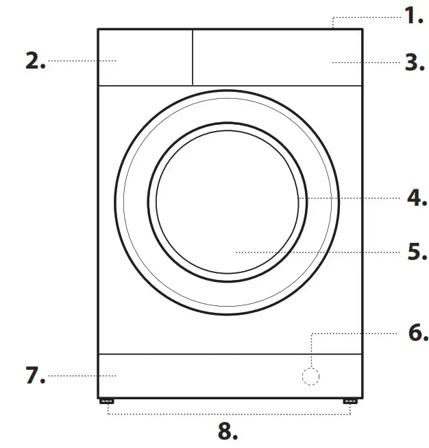 HOTPOINT NDD 11725 BDA EE Washing Machine - fig 1