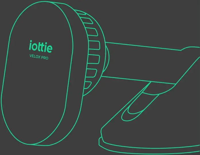 iottie Velox Magnetic Wireless Cooling Charger Pro Dash A1