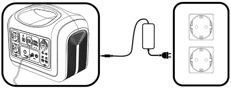 VOLTERO PS18 1800W Portable Power Station - Direction of Use 1