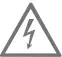 Warning risk of electric shock Icon