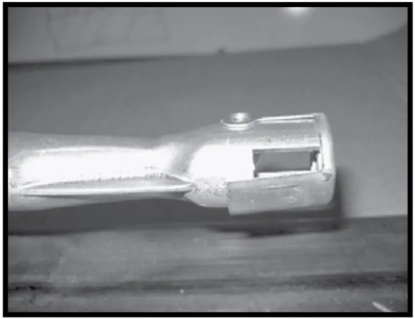 Adjusting air shutter for propane gas.