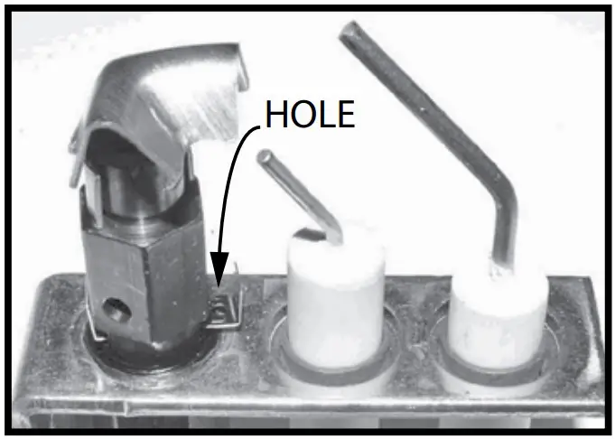 Band in propane gas position