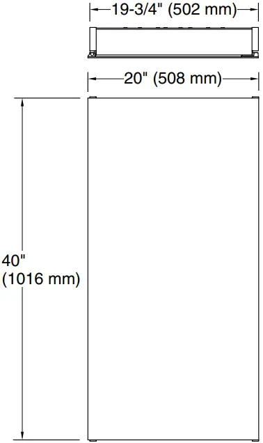 KOHLER K-81148 Maxstow 20X40 Inch Medicine Cabinet A1