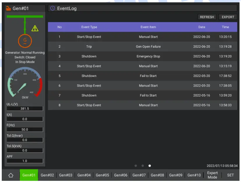 Historical Records Interface