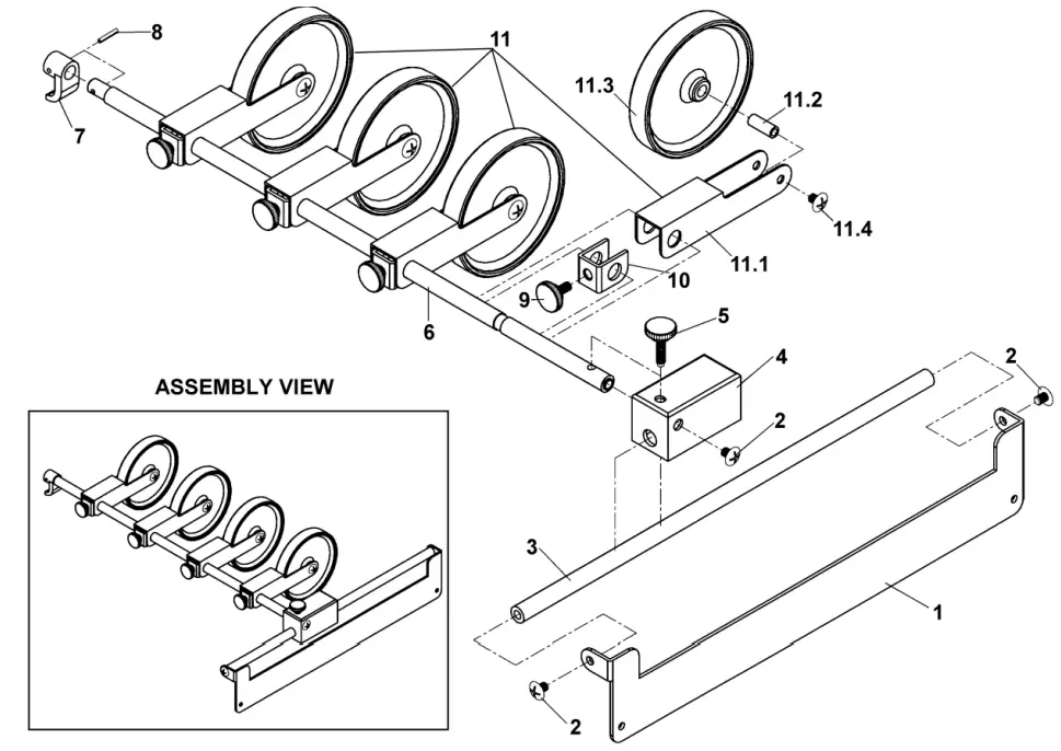 ASTRO CDM 700 Series Conveyor Stacker  - BRACKET ASSEMBLY