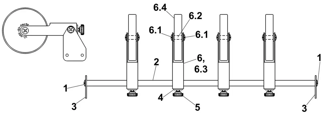 ASTRO CDM 700 Series Conveyor Stacker  - DROP TRAY 1