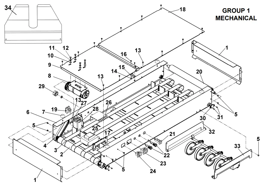 ASTRO CDM 700 Series Conveyor Stacker  - PARTS CATALOG