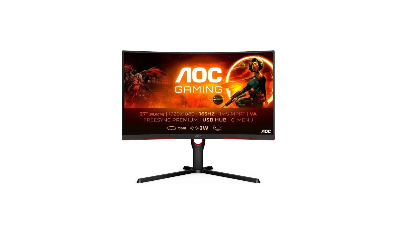 Aoc c27g3u/bk 27-inch Fhd Curved Gaming Monitor User Manual Aoc c27g3u/bk 27-inch Fhd Curved Gaming Monitor User Manual