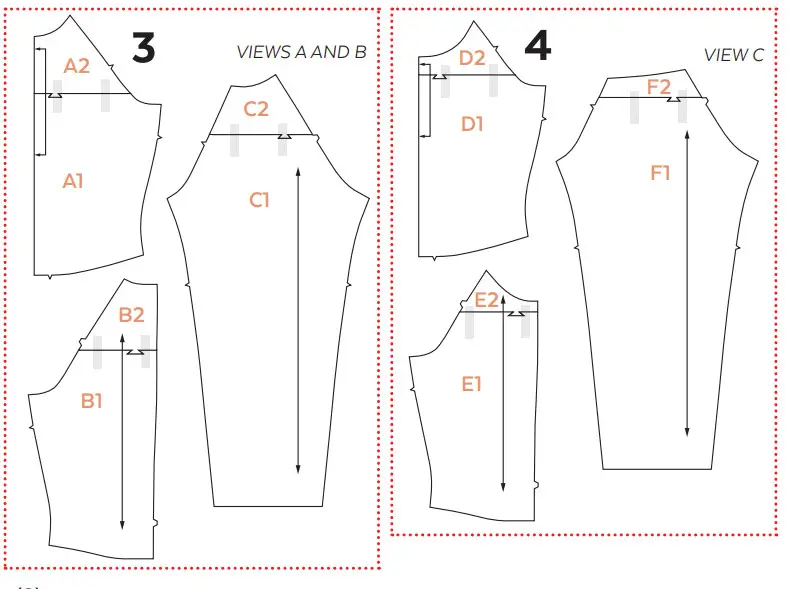 Jalie 4237 FIONA Raglan Sleeve Leotards - FABRIC