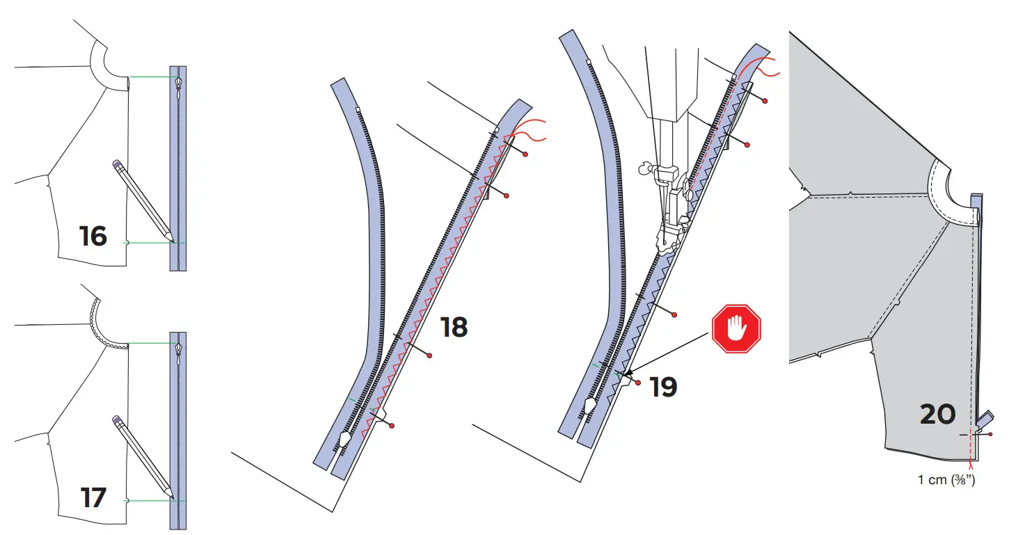 Jalie 4237 FIONA Raglan Sleeve Leotards - ZIPPER