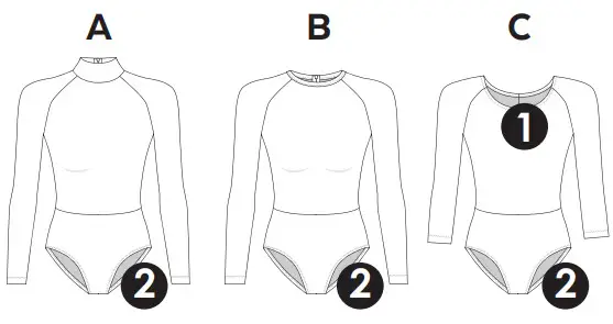 Jalie 4237 FIONA Raglan Sleeve Leotards - view 2