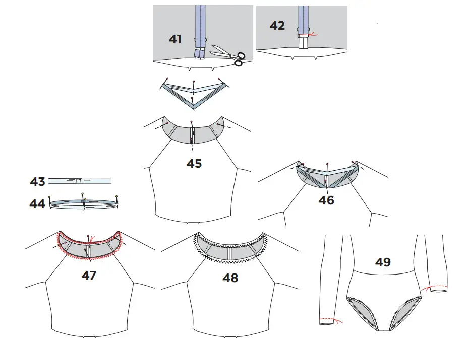 Jalie 4237 FIONA Raglan Sleeve Leotards - view