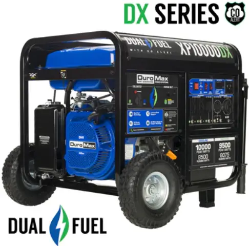 DuroMax XP10000DX 10000 Watt Dual Fuel Portable Generator PRODUCT