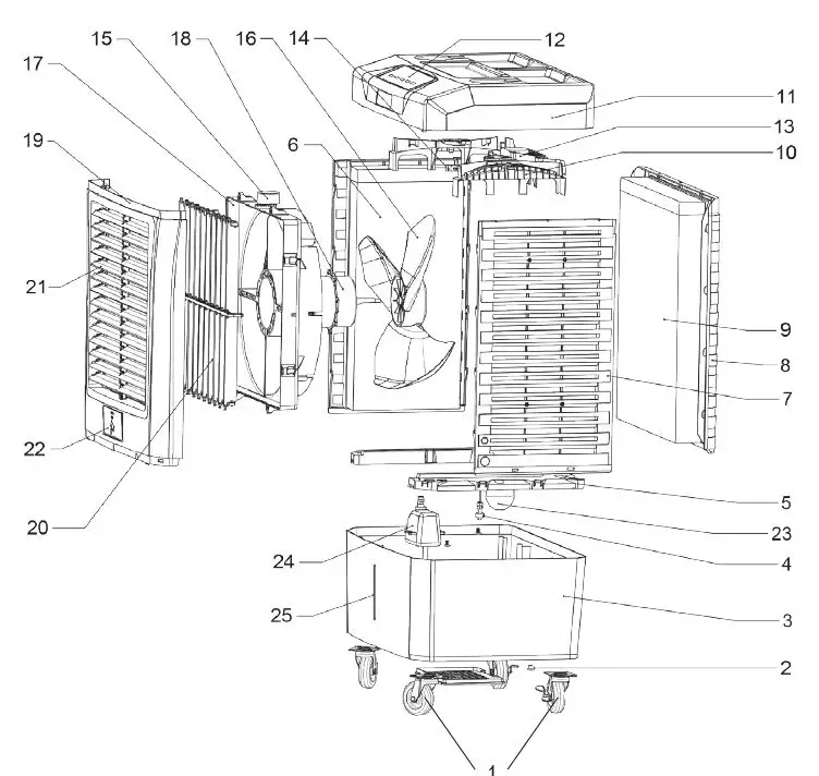 L B WHITE-PC-31-Portable-Evaporative-Cooler-9
