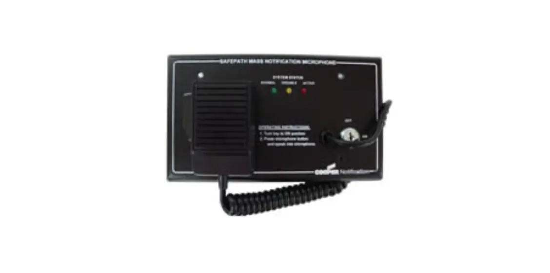 Cooper Notification Spmns-mic Mns Microphone Installation Guide Cooper Notification Spmns-mic Mns Microphone Installation Guide