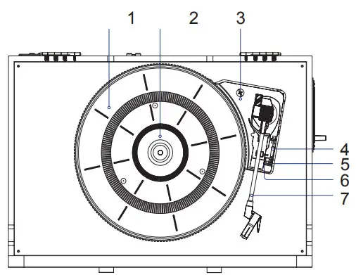 VICTOR VWRP-5000-GR 8-IN-1 Wood Music Center - fig 1