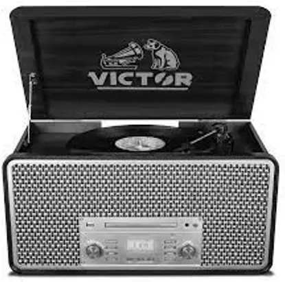 VICTOR VWRP-5000-GR 8-IN-1 Wood Music Center